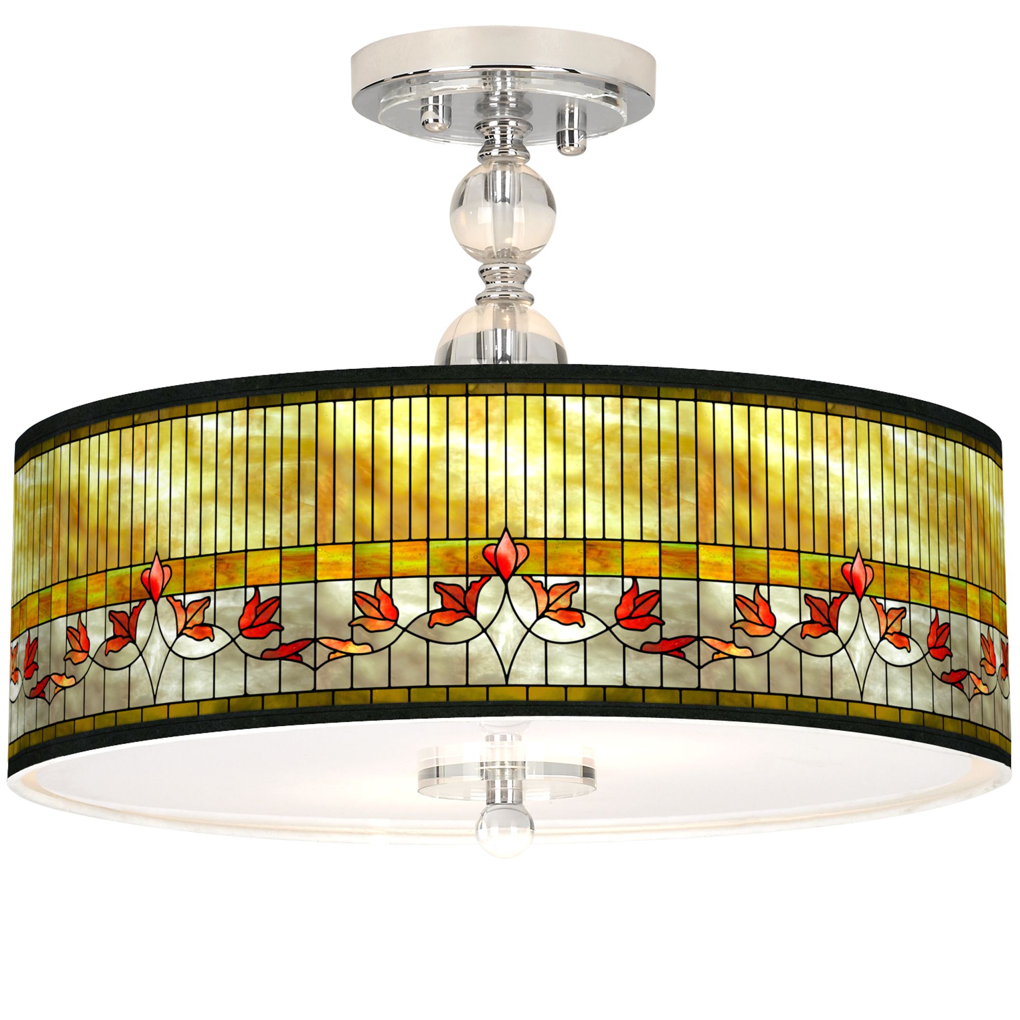 Giclee Art GICLEE GLOW SEMI FLUSH Chrome Collection