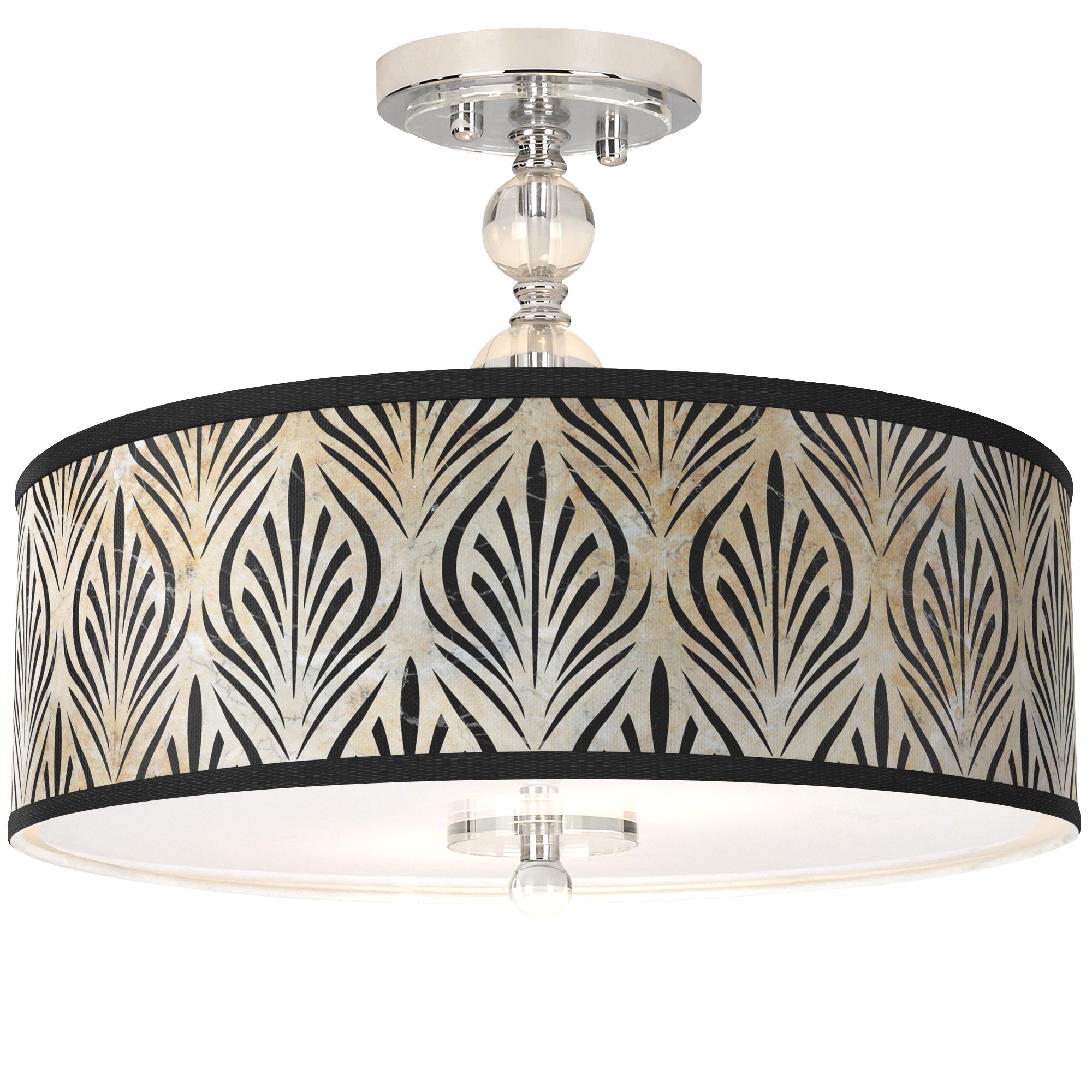 Giclee Art GICLEE GLOW SEMI FLUSH Chrome Collection