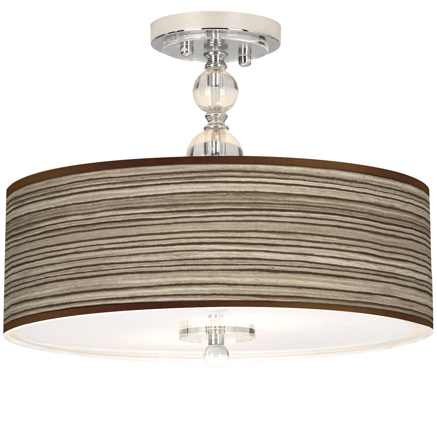 Giclee Art GICLEE GLOW SEMI FLUSH Chrome Collection