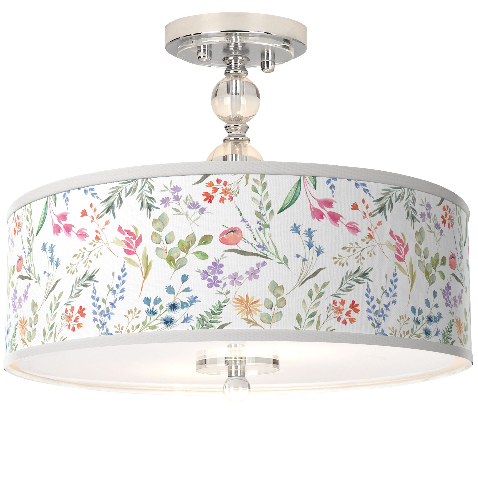 Giclee Art GICLEE GLOW SEMI FLUSH Chrome Collection