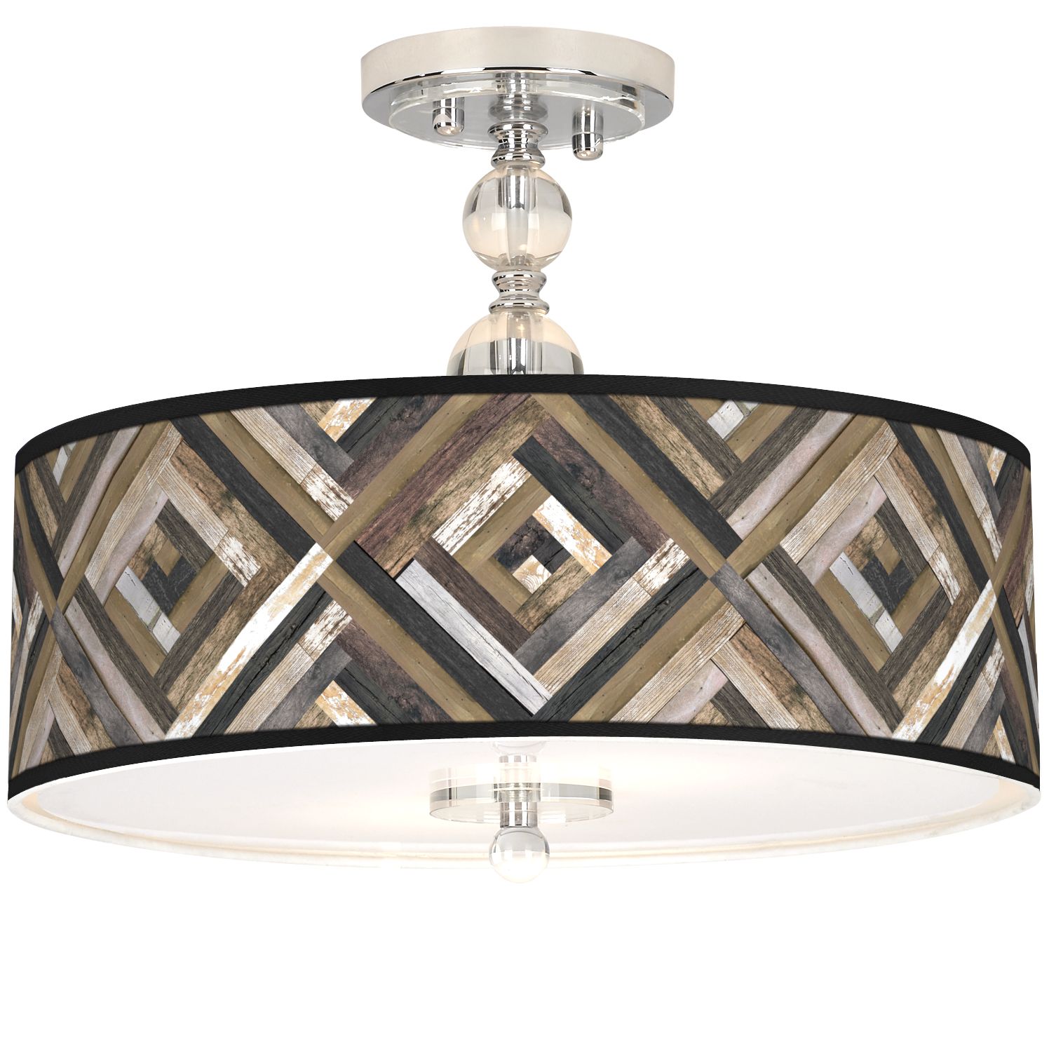 Giclee Art GICLEE GLOW SEMI FLUSH Chrome Collection