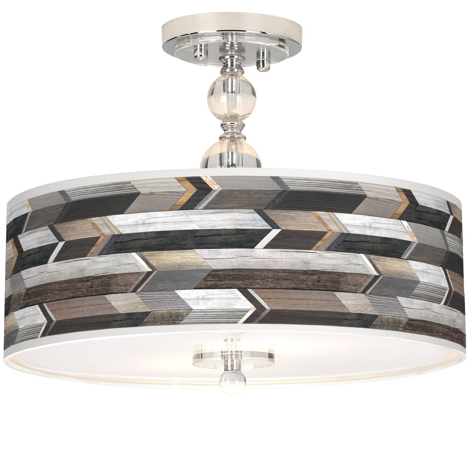 Giclee Art GICLEE GLOW SEMI FLUSH Chrome Collection