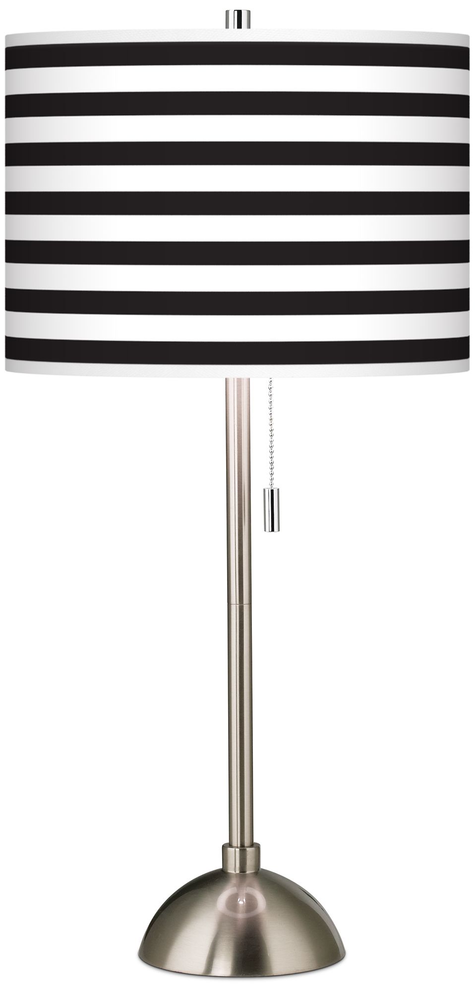 black and white stripe lampshade