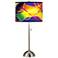 Giclee Colors in Motion Light Pattern Shade Table Lamp