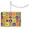 Giclee Gallery 13 1/2" Marbles in the Park Shade Nickel Swag Pendant