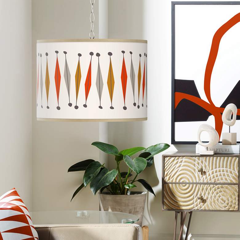 Image 1 Giclee Gallery 13 1/2" Tremble Swag Style Plug-In Chandelier