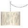 Giclee Gallery 13 1/2" Weeping Willow Shade Plug-In Swag Chandelier