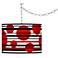 Giclee Gallery 13 1/2" Wide Red Balls Shade Plug-In Swag Pendant