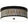 Giclee Gallery 14" Wide Amara Pattern Bronze LED Ceiling Light