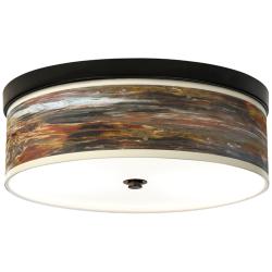 Giclee Gallery 14" Wide Embracing Change Shade LED Ceiling Light