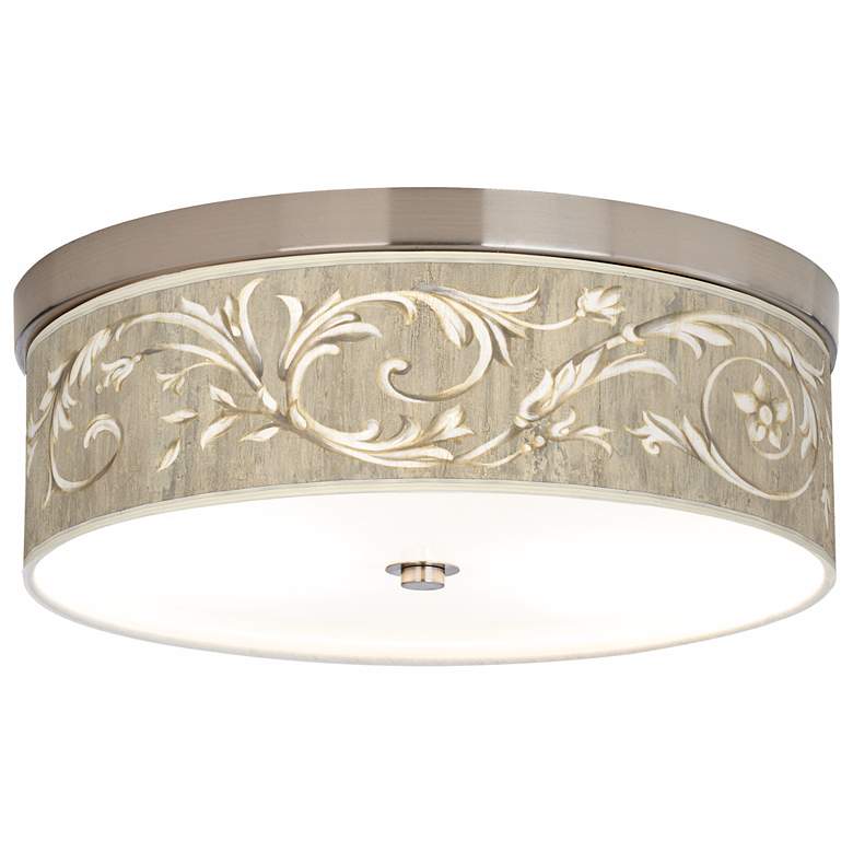 Image 1 Giclee Gallery 14" Wide Laurel Court Shade LED Ceiling Light