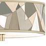 Giclee Gallery 14" Wide Modern Mosaic-1 Drum Shade Ceiling Light