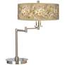 Giclee Gallery 20 1/2" Floral Spray Adjustable Swing Arm LED Desk Lamp
