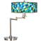 Giclee Gallery 20 1/2" Lagos Mosaic Giclee Swing Arm LED Desk Lamp
