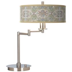 Giclee Gallery 20 1/2&quot; Lucrezia Crest Shade LED Swing Arm Desk Lamp