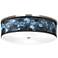 Giclee Gallery 20 1/4" Wide Blue Seas Shade Nickel Ceiling Light
