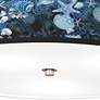 Thumbnail3 of Giclee Gallery 20 1/4" Wide Blue Seas Shade Nickel Ceiling Light more views