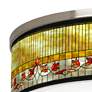 Giclee Gallery 20 1/4" Wide Lily Shade with Nickel Ceiling Light