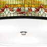 Thumbnail3 of Giclee Gallery 20 1/4" Wide Lily Shade with Nickel Ceiling Light more views