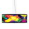 Giclee Gallery 24" Colors in Motion Shade 4-Light Pendant Chandelier
