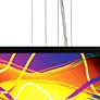 Giclee Gallery 24" Colors in Motion Shade 4-Light Pendant Chandelier