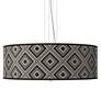 1_Giclee Gallery 24" Wide 4-Light Rhythm Pattern Drum Pendant Chandelier