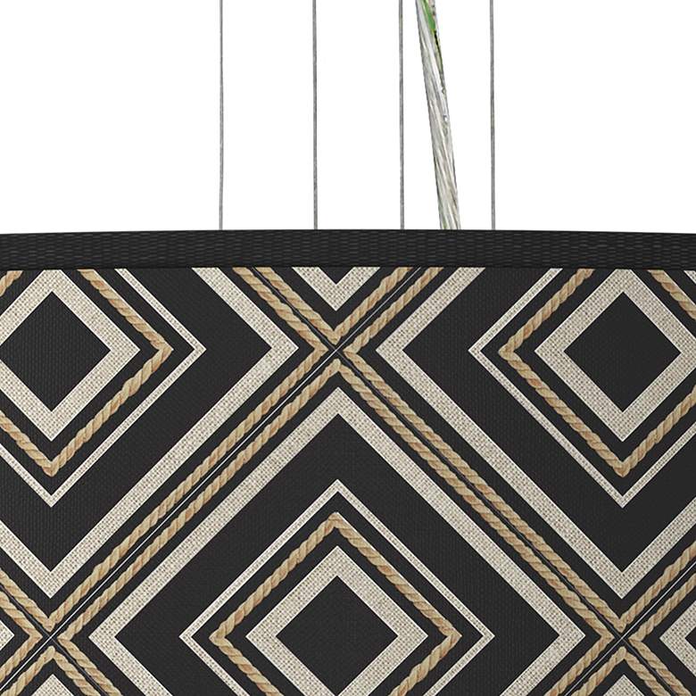 Image 2 Giclee Gallery 24" Wide 4-Light Rhythm Pattern Drum Pendant Chandelier more views