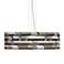 Giclee Gallery 24" Wide 4-Light Woodwork Arrows Pendant Chandelier