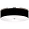 Giclee Gallery All Black 20 1/4" Wide Modern Ceiling Light