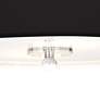 Giclee Gallery All Black Shade 16" Wide Semi-Flushmount Ceiling Light
