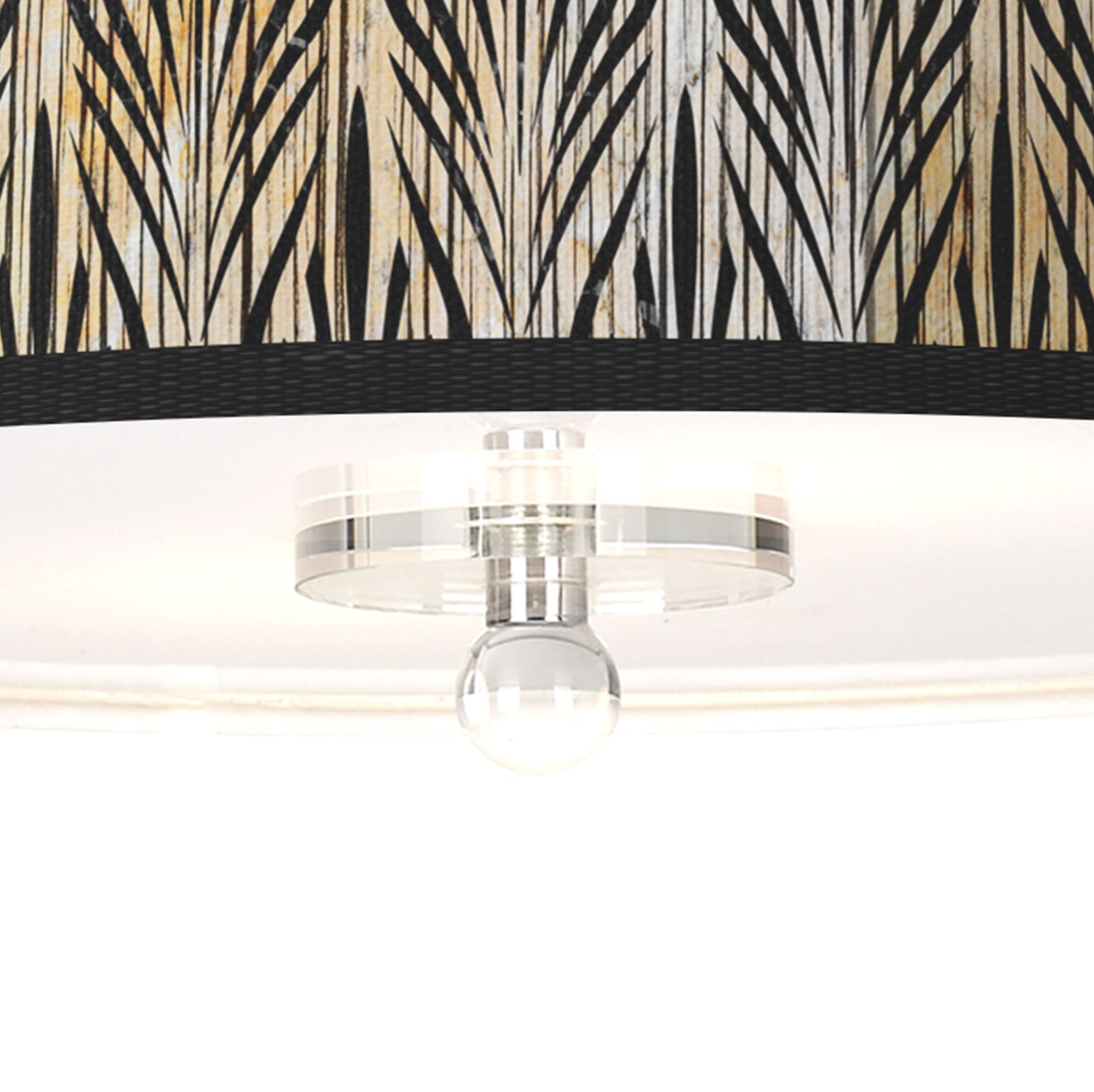 Image 3 Giclee Gallery Amara Pattern 16" Wide Semi-Flush Ceiling Light more views