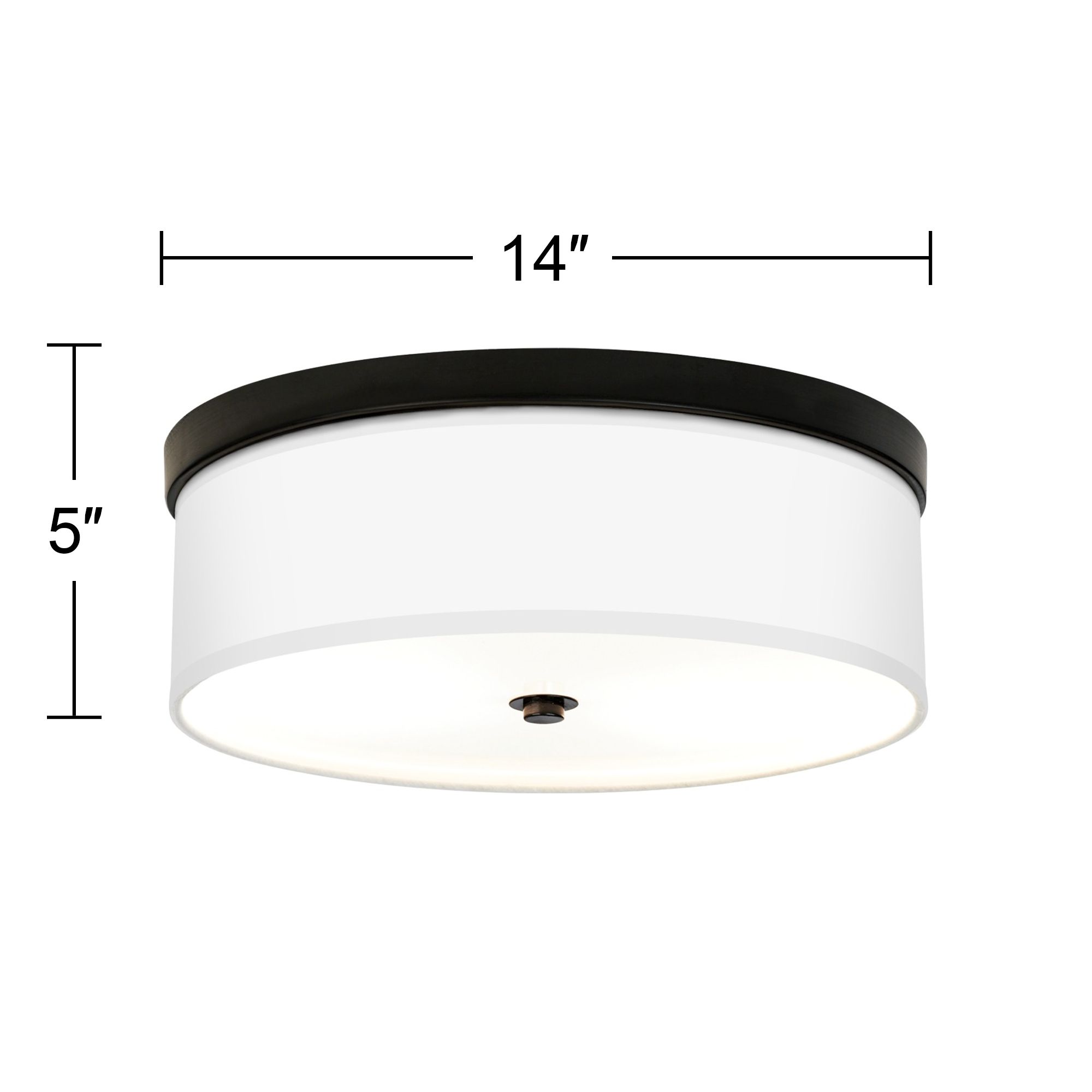 Image 2 Giclee Gallery Aurelia Heart Pattern 14" Wide Bronze LED Ceiling Light more views