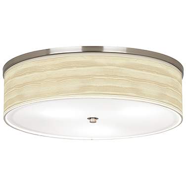 Giclee Gallery Birch Blonde Shade 20 1/4" Wide Drum Ceiling Light