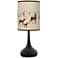 Giclee Gallery Black Droplet 23 1/2" Deer Lodge Table Lamp