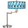 Giclee Gallery Blue Tiffany 20 1/2" Giclee Swing Arm LED Desk Lamp