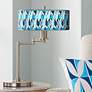 Giclee Gallery Blue Tiffany 20 1/2" Giclee Swing Arm LED Desk Lamp