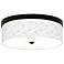 Giclee Gallery Colored Terrazzo Pattern 14" Bronze LED Ceiling Light