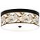 Giclee Gallery Craftsman Mosaic 14" Wide Bronze LED Ceiling Light