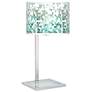 Giclee Gallery Glass Inset 28" High Aqua Mosaic Shade Table Lamp