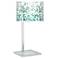 Giclee Gallery Glass Inset 28" High Aqua Mosaic Shade Table Lamp