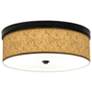 Giclee Gallery Golden Versailles Shade 14" Wide Bronze Ceiling Light