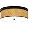 Giclee Gallery Golden Versailles Shade 14" Wide Bronze Ceiling Light