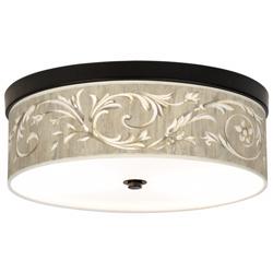 Giclee Gallery Laurel Court 14" Wide LED Bronze Ceiling Light