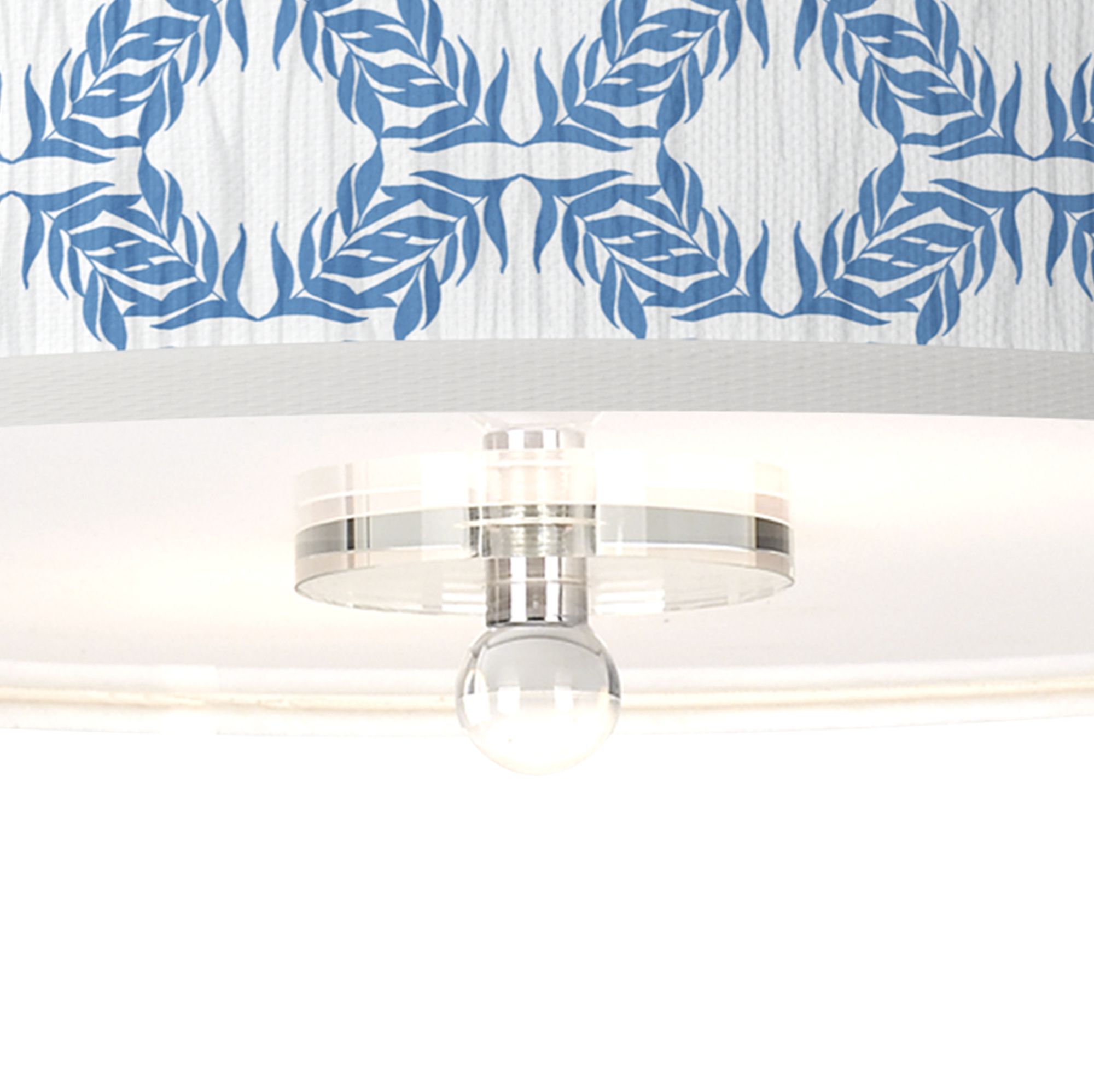 Image 3 Giclee Gallery Leaf Symmetry 16" Wide Semi-Flush Ceiling Light more views