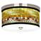 Giclee Gallery Liz 10 1/4" Wide Mosaic Lily Shade Ceiling Light