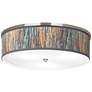 1_Giclee Gallery Liz 20 1/4" Wide Striking Bark Shade Ceiling Light