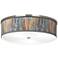 Giclee Gallery Liz 20 1/4" Wide Striking Bark Shade Ceiling Light