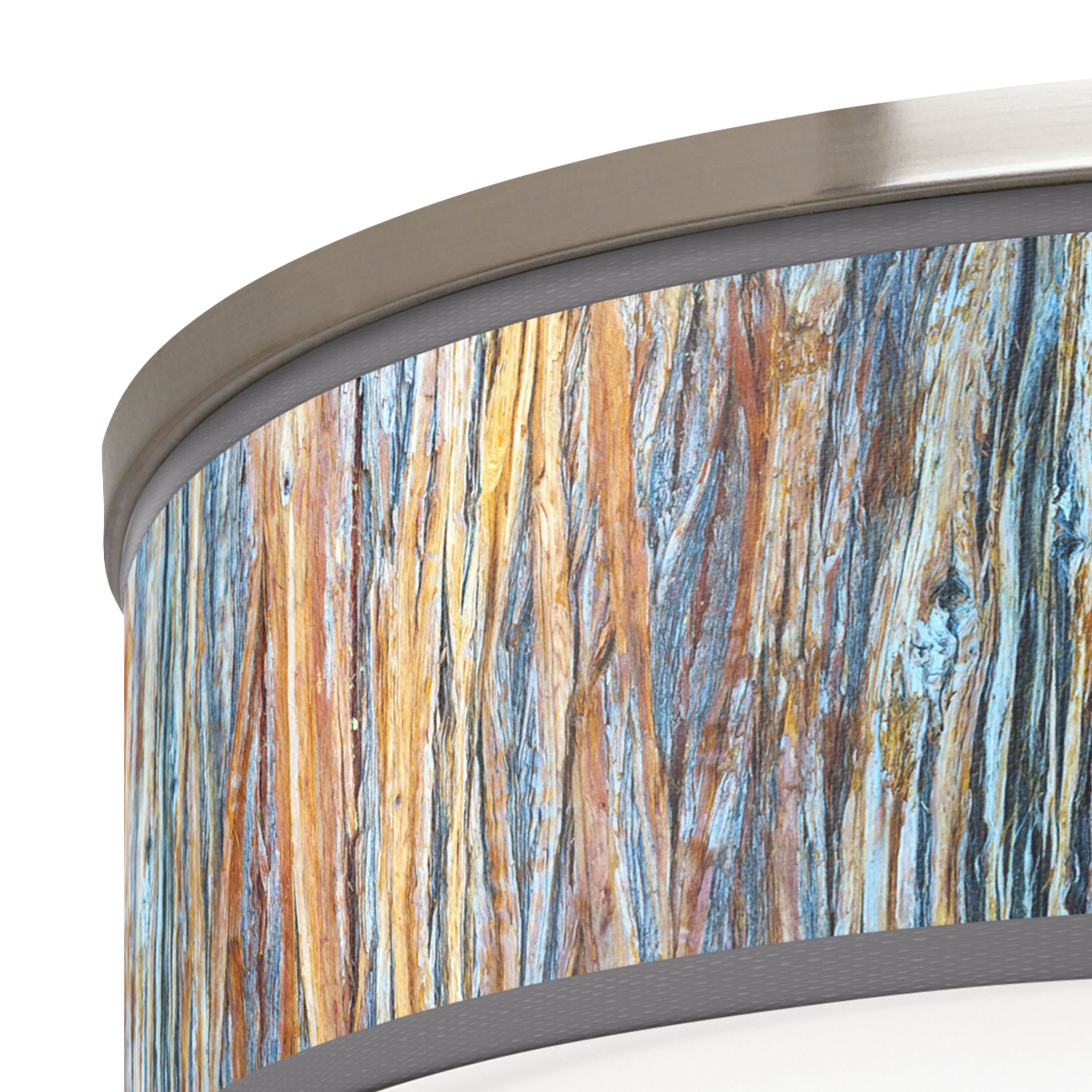 Image 2 Giclee Gallery Liz 20 1/4" Wide Striking Bark Shade Ceiling Light more views