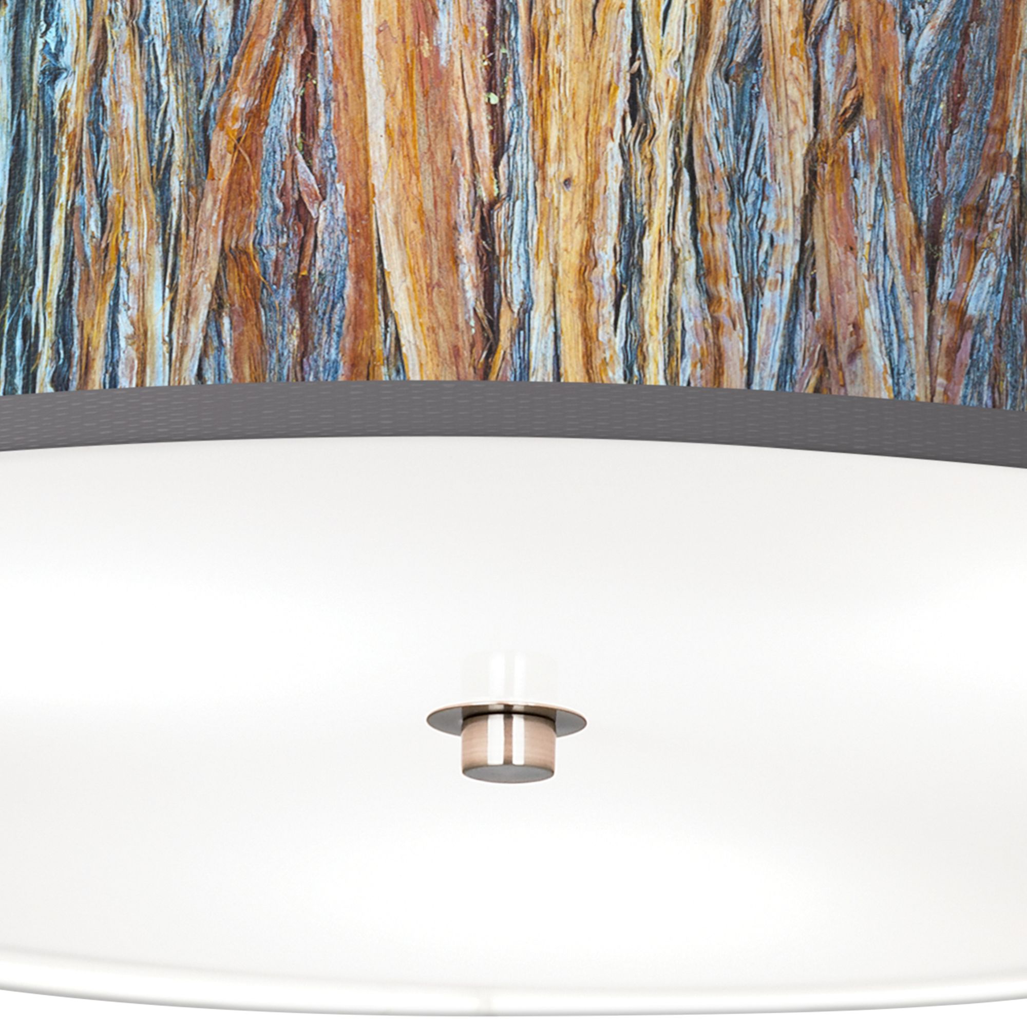 Image 3 Giclee Gallery Liz 20 1/4" Wide Striking Bark Shade Ceiling Light more views