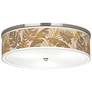 1_Giclee Gallery Liz 20 1/4" Wide Tropical Woodwork Shade Ceiling Light